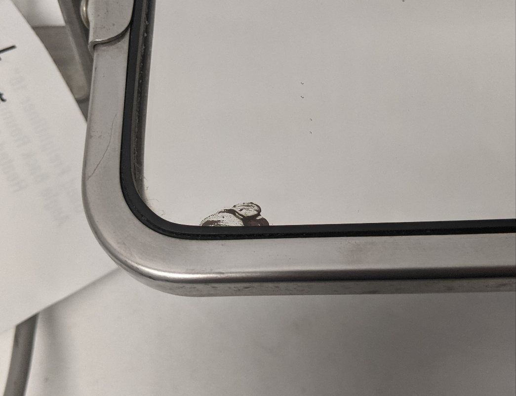 Used Freightliner 16" x 7" Angle Back West Coast Heated Mirror - P/N  705335