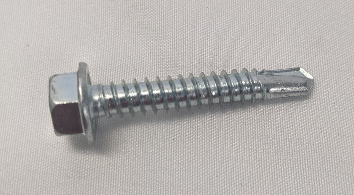 *Lot of 100* New 1/4" x 1-7/16" Steel Hexagon Washer Self Tapping Screw