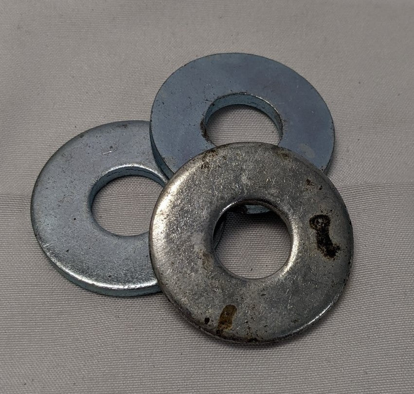 *Lot of 100* 1/2" x 1 3/8" x 1/8" Zinc Plated Steel Washers