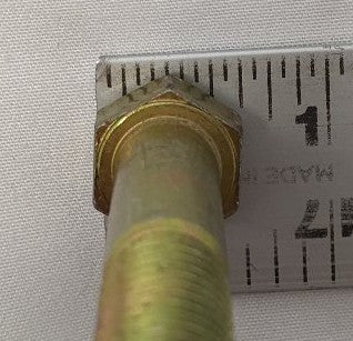 *Lot of 50* New 7/16"-14 x 2 1/2" Partly Threaded Steel Yellow Zinc Hex Bolts