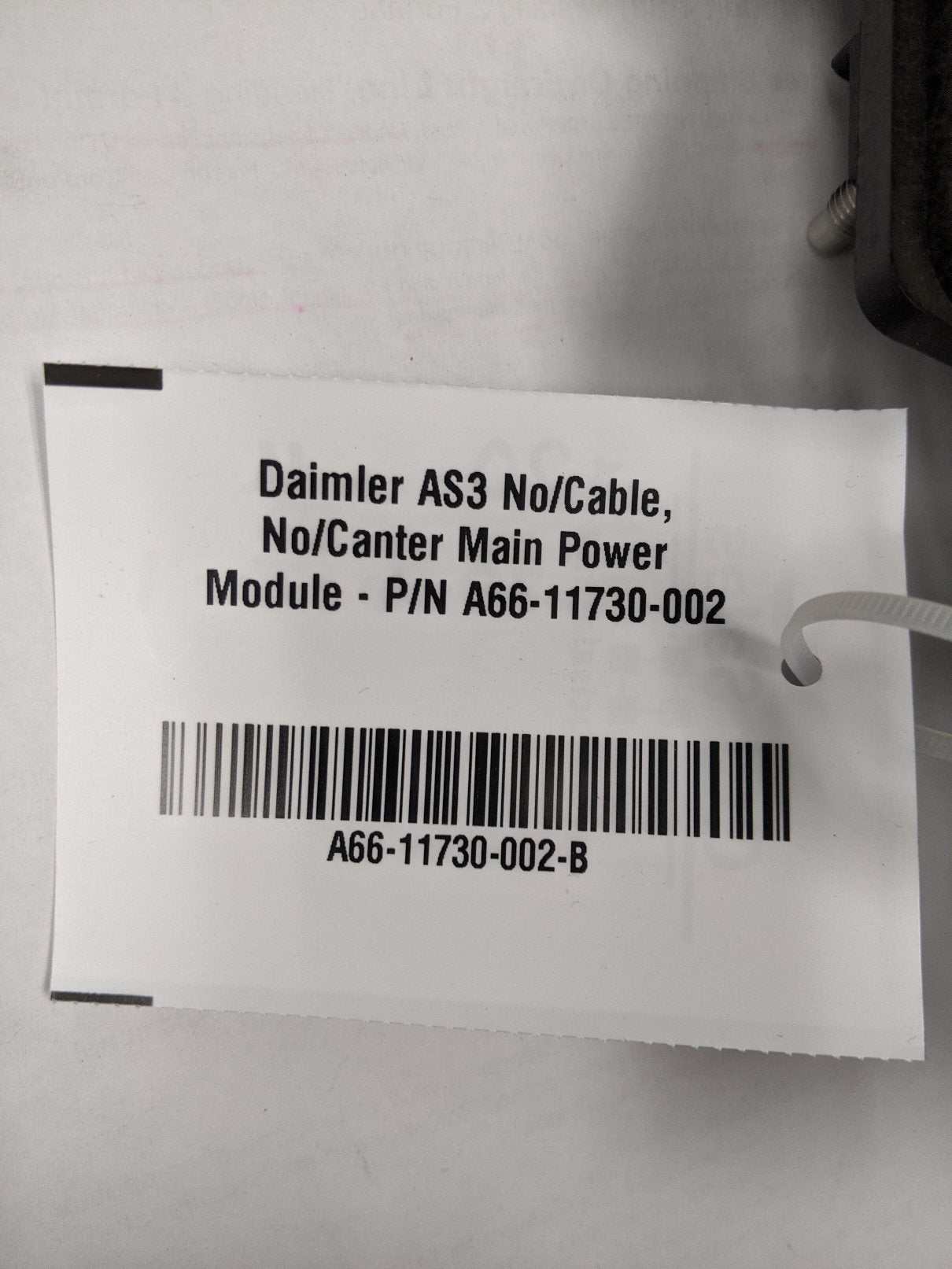 Daimler AS3 No/Cable, No/Canter Main Power Module - P/N A66-11730-002 (6591251415126)