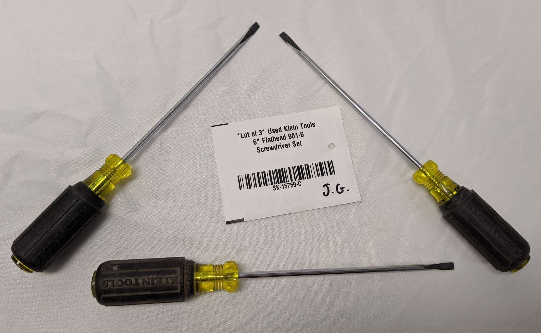 Klein 6" Flathead Screwdriver (3-Pack) - 601-6