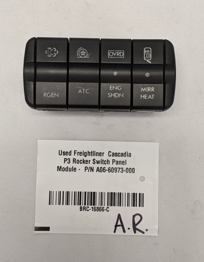 Freightliner Cascadia P3 Rocker Switch Panel A06-60973-000 Used
