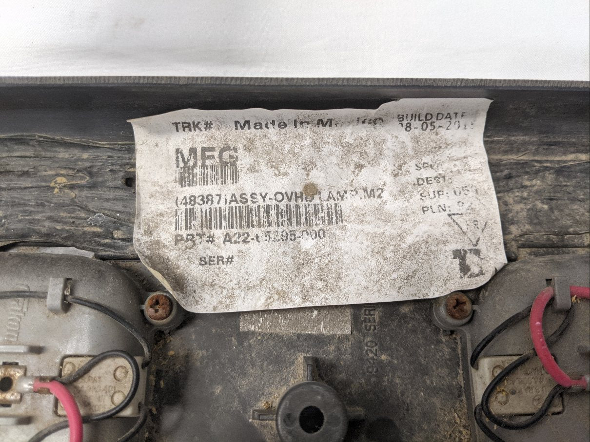 Used Freightliner M2 Overhead Interior Light Assembly - P/N A22-65295-000