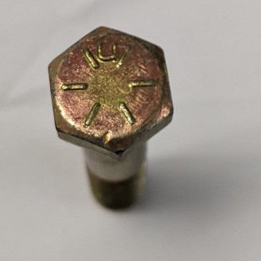 *Lot of 50* New 7/16"-14 x 2 1/2" Partly Threaded Steel Yellow Zinc Hex Bolts