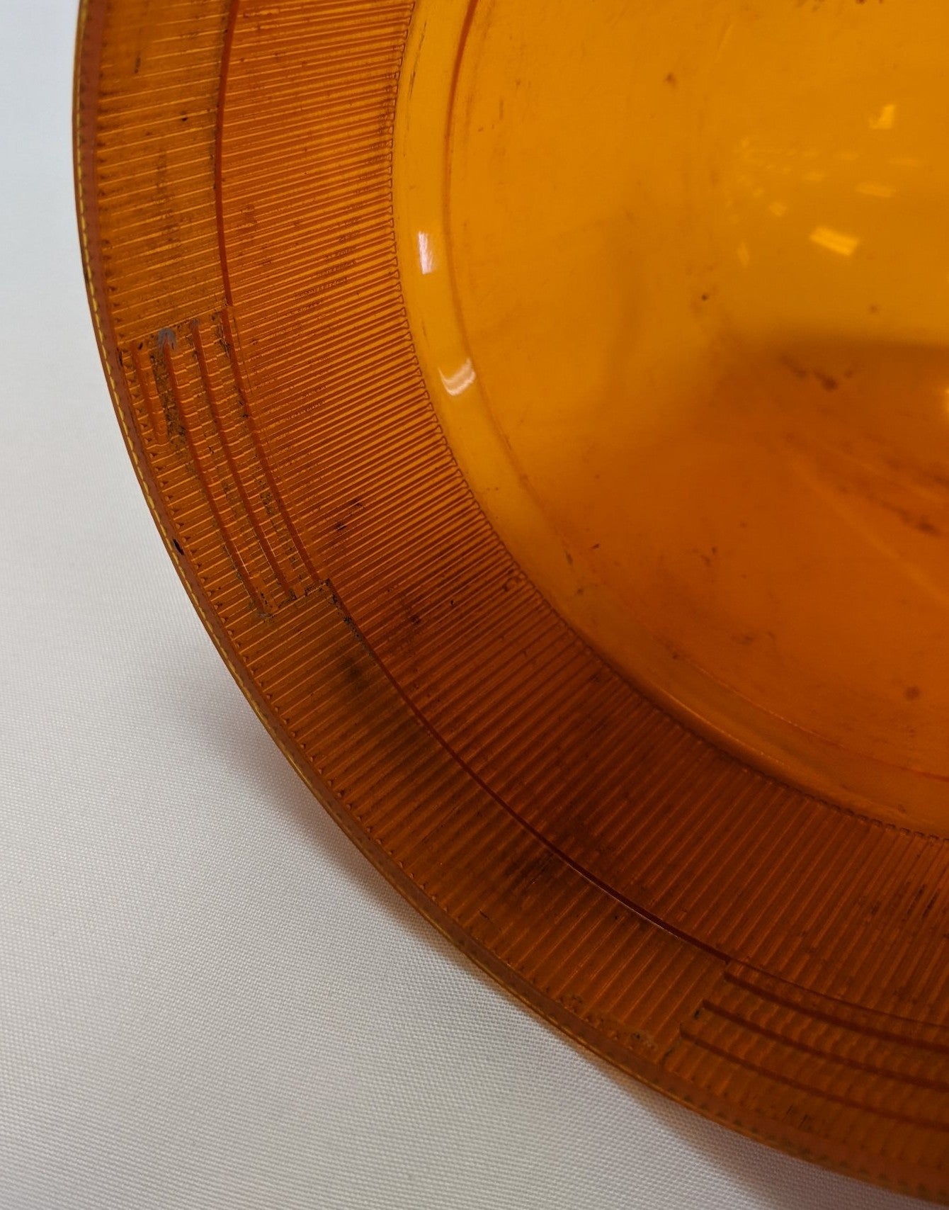 Used Vintage Magnetic Rotating Emergency Light Lens