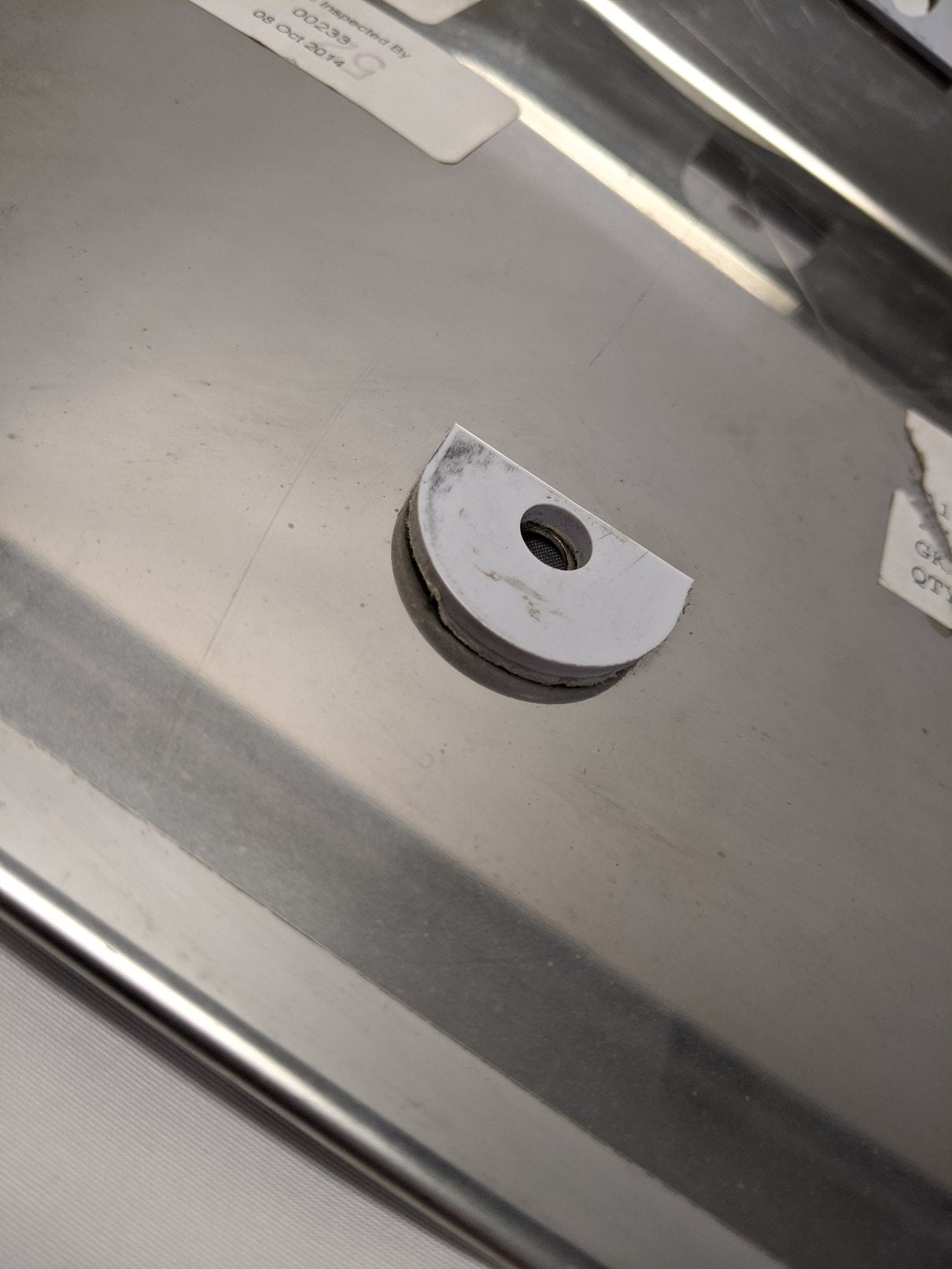 Damaged Western Star LH Stainless Steel SBA Cab Skirt - P/N  A18-65788-001