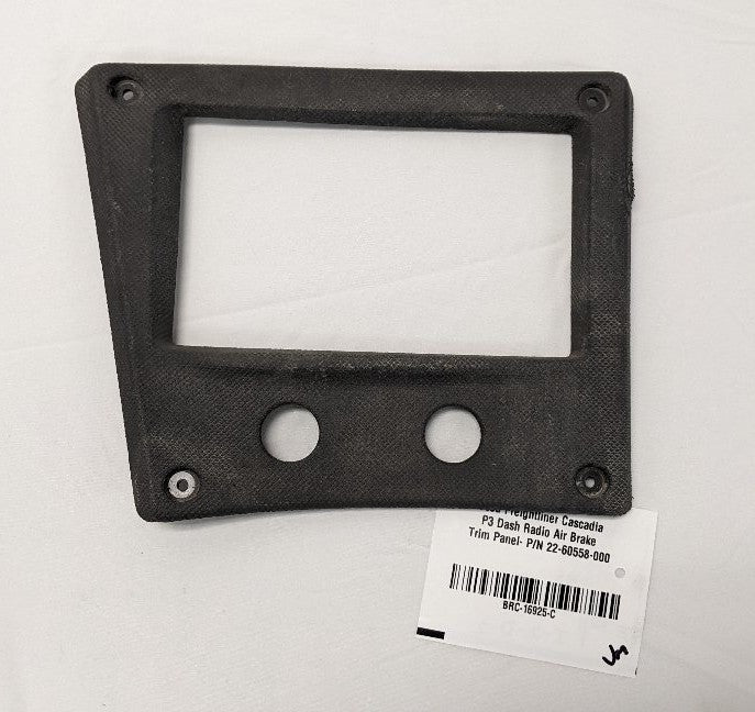 Used Freightliner Cascadia P3 Dash Radio Air Brake Trim Panel- P/N 22-60558-000