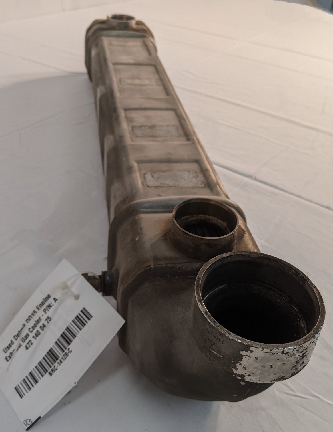 Used Detroit DD15 Engine Exhaust Gas Cooler - P/N: A 472 140 04 75 (10071150428476)
