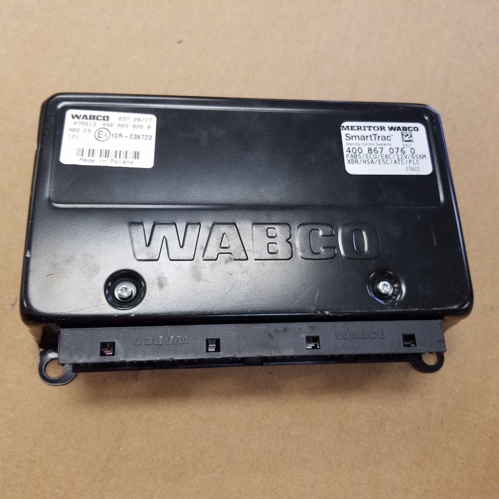 Meritor Wabco SmartTrac Stability Control Systems PABS ECU - P/N  400 867 076 0 (3939619176534)