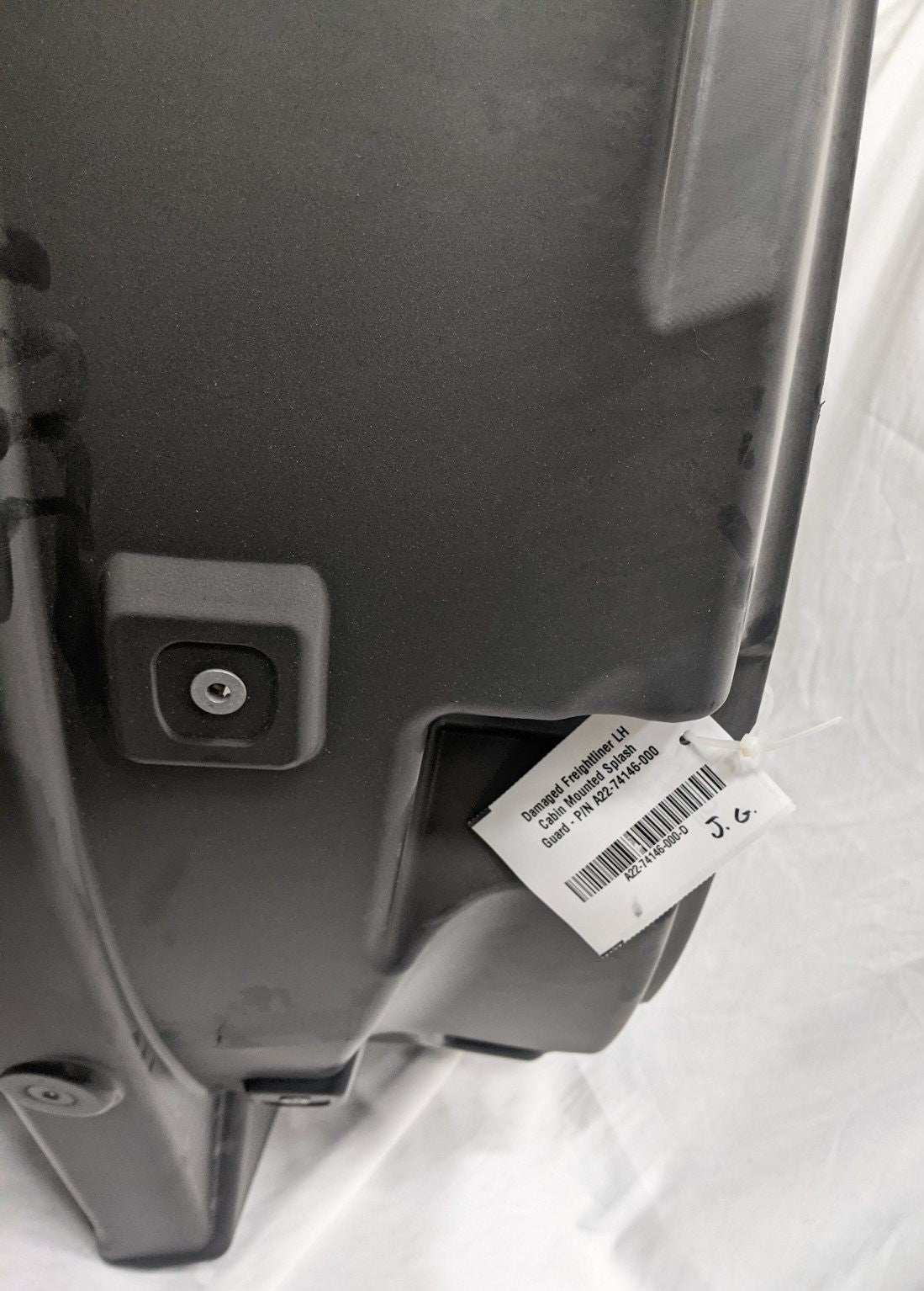 Damaged Freightliner LH Cabin Mounted Splash Guard - P/N A22-74146-000