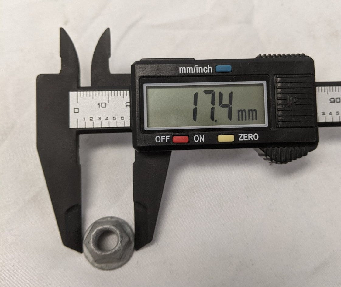 M8-1.25 Grade 8 Galvanized Flange Lock Nuts - Lot of 100 - Coarse Thread Steel Locknuts