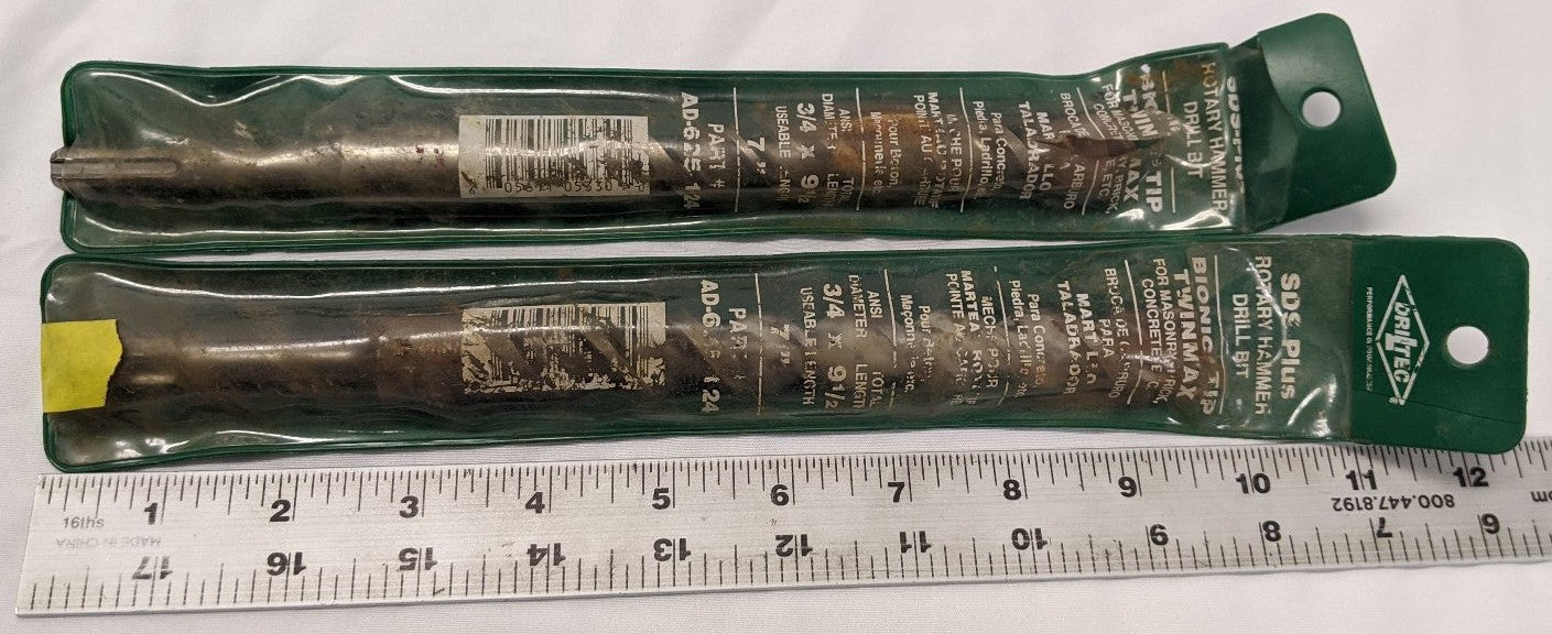 Driltec SDS+ 3/4x9.5 Drill Bit - AD-625-124 - Lot of 2