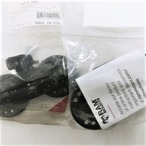 *Lot of 2* New RAM® Universal Double Ball Mount w/ Round Bases - P/N  RAM-B-101U