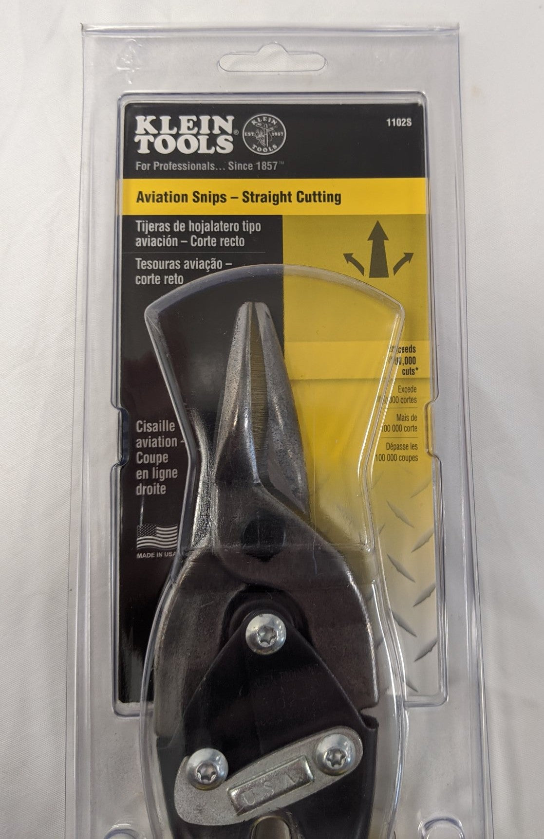 Klein Aviation Snips Straight/Right Cut - 1102S, 1101R