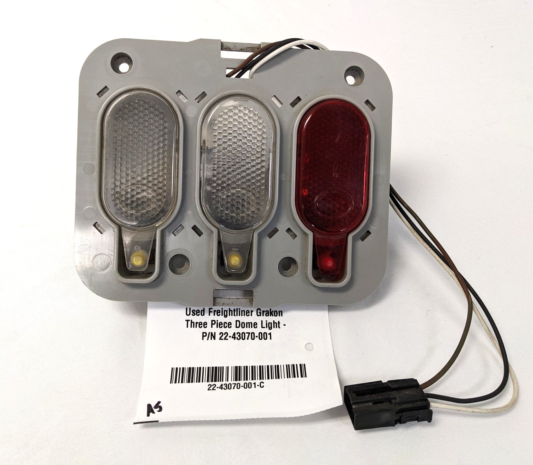 Used Freightliner Grakon Three Piece Dome Light - P/N 22-43070-001