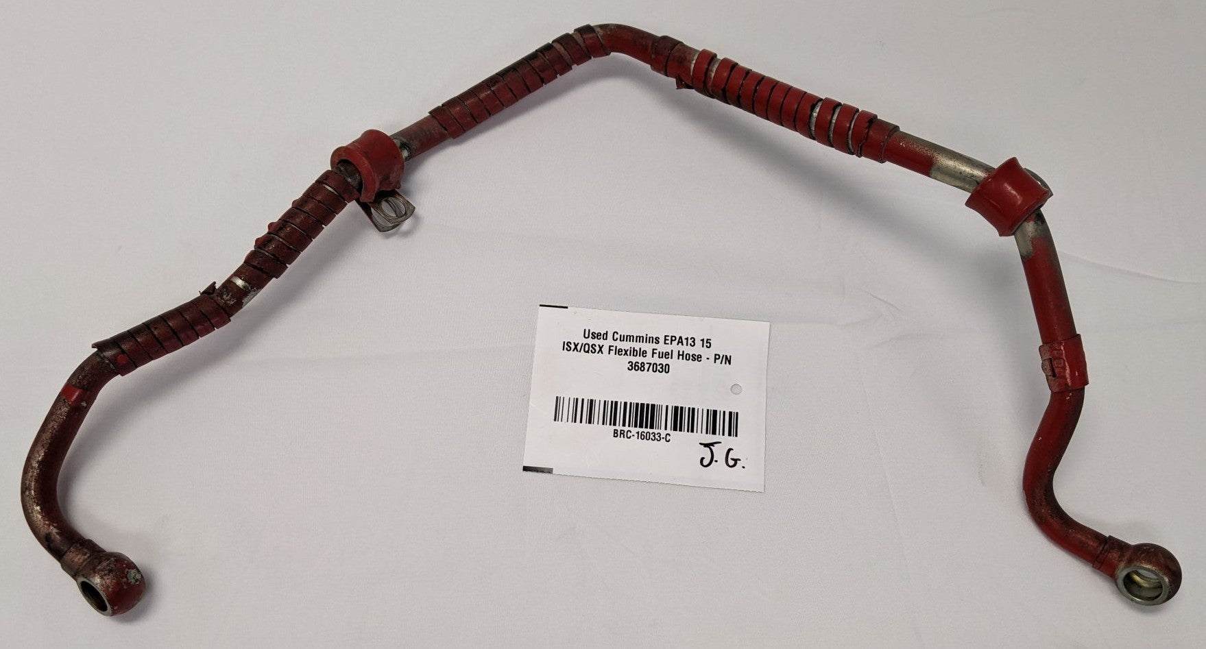 Used Cummins ISX QSX Flexible Fuel Hose | P/N 3687030