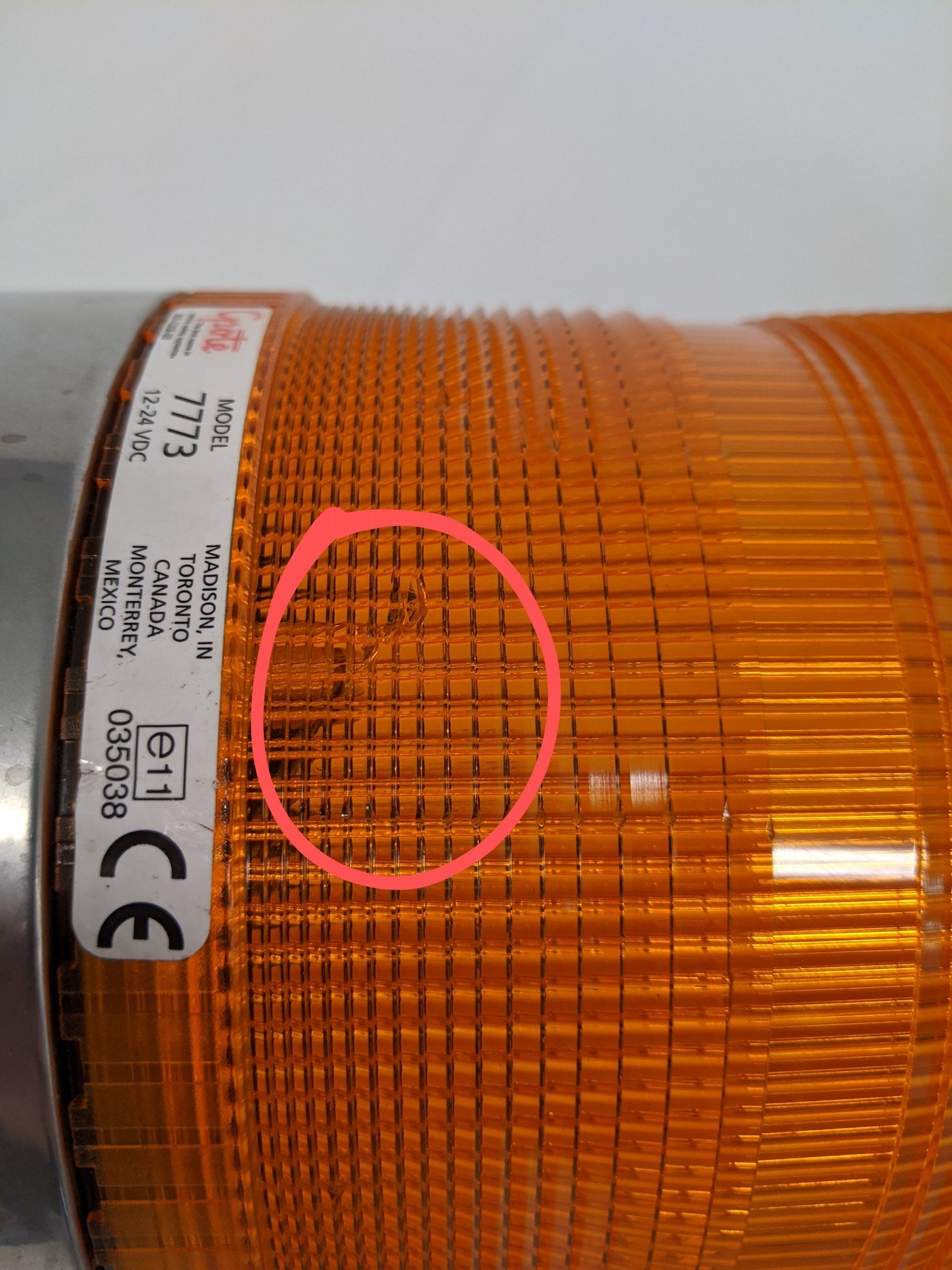 Used Grote Class II Strobe Light M/N  7773  /  77733 (4560183492694)