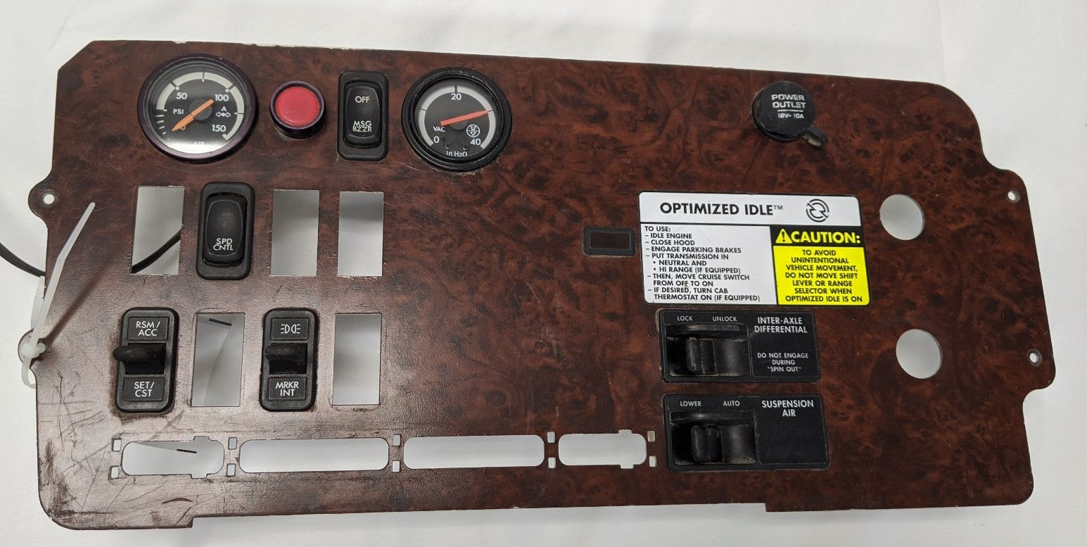 Used Freightliner Columbia Central Instrument Dash Panel  - P/N 22-45867-000