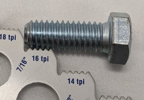 3/8"-16 x 1" Grade 5 Hex Bolts - Zinc Plated, Fully Threaded, Lot of 100