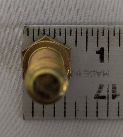 3/8"-16 x 1" Grade 8 Hex Bolts - Yellow Zinc Plated, Fully Threaded, Lot of 50