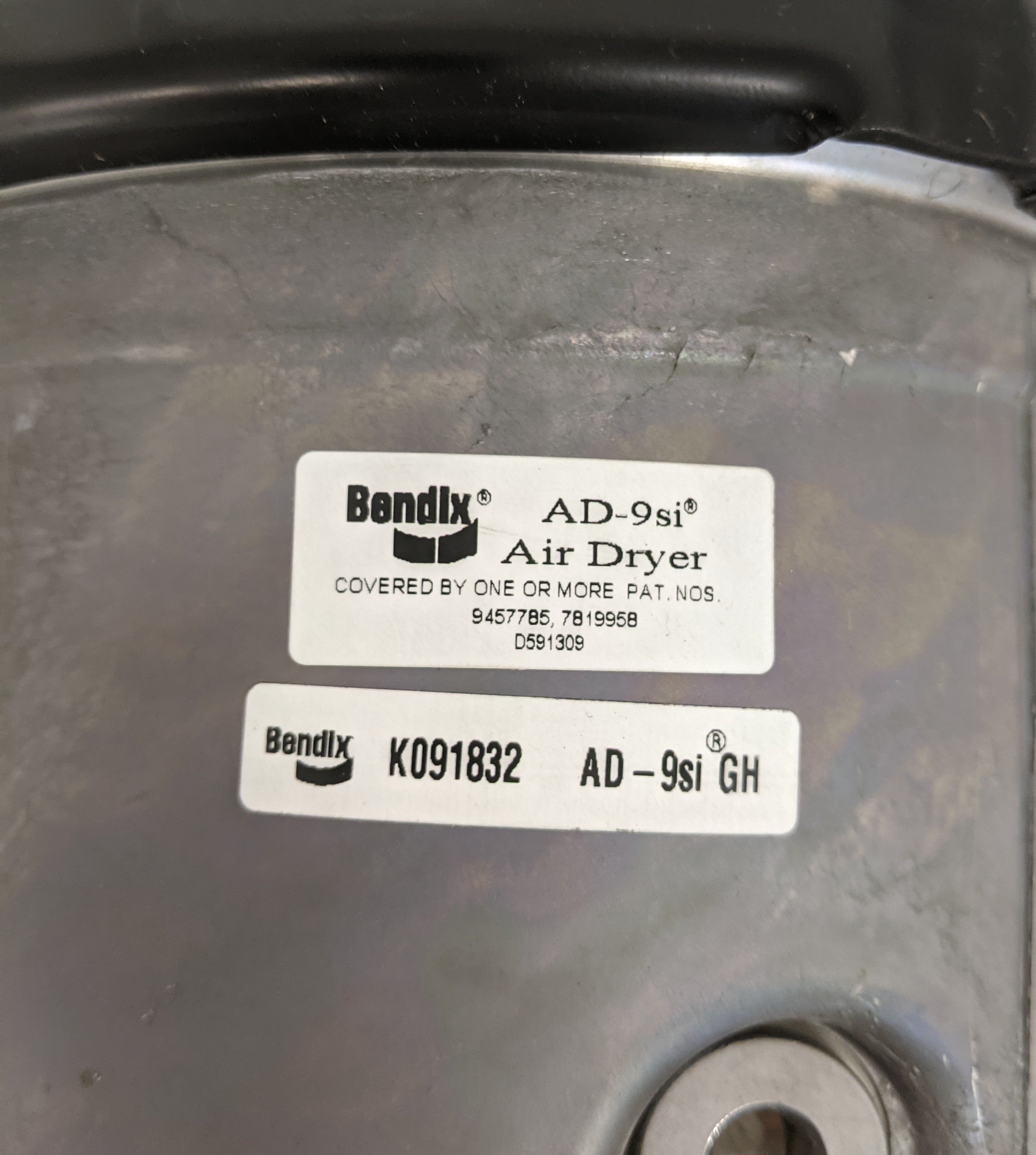 Bendix AD-9SI GOV No OC Air Dryer - BW K091832