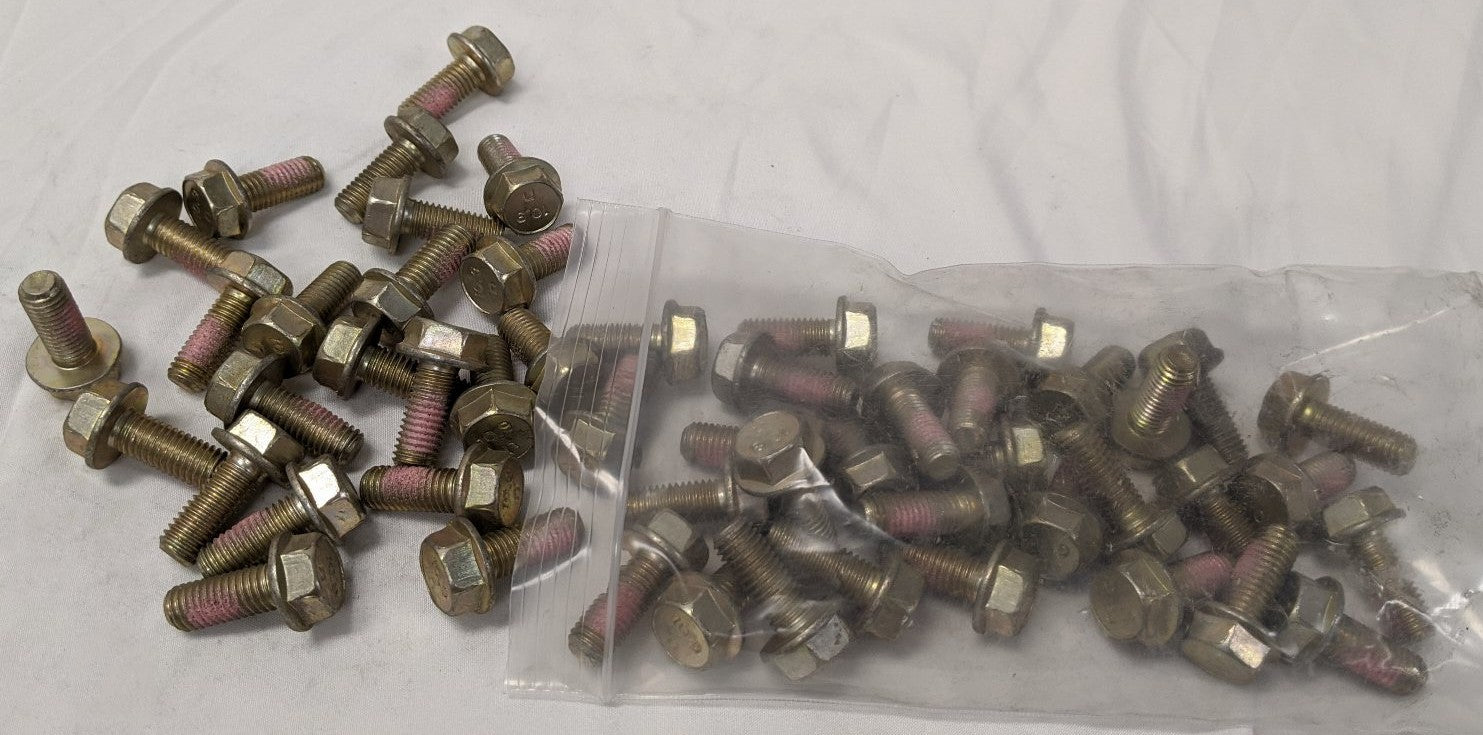 *Lot of 50* New M10-1.5mm x 25mm Fully Threaded Grade 10.9 Steel Flange Bolts