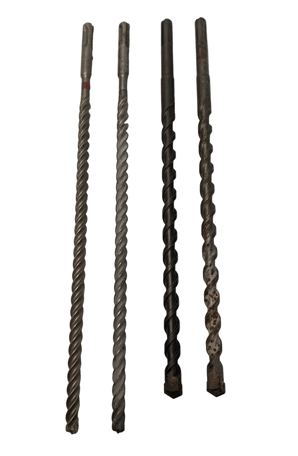 Masonry Drill Bits 3/8" 1/2" x 12" | Lot of 4 | SDS Plus | Hilti Ansi | Used