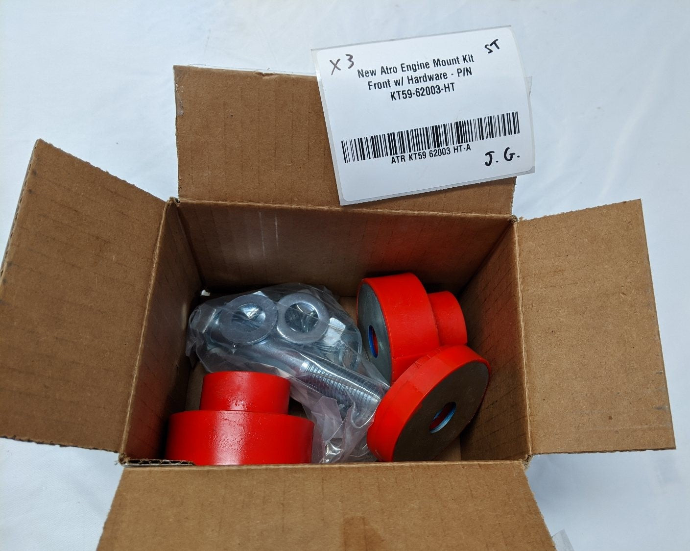 New Atro Front Engine Mount Kit w/ Hardware - P/N KT59-62003-HT