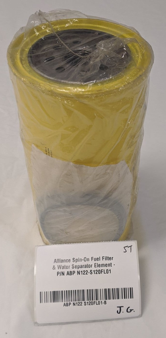 Alliance Spin-On Fuel Water Separator Fuel Filter Element -P/N ABP N122-S120FL01