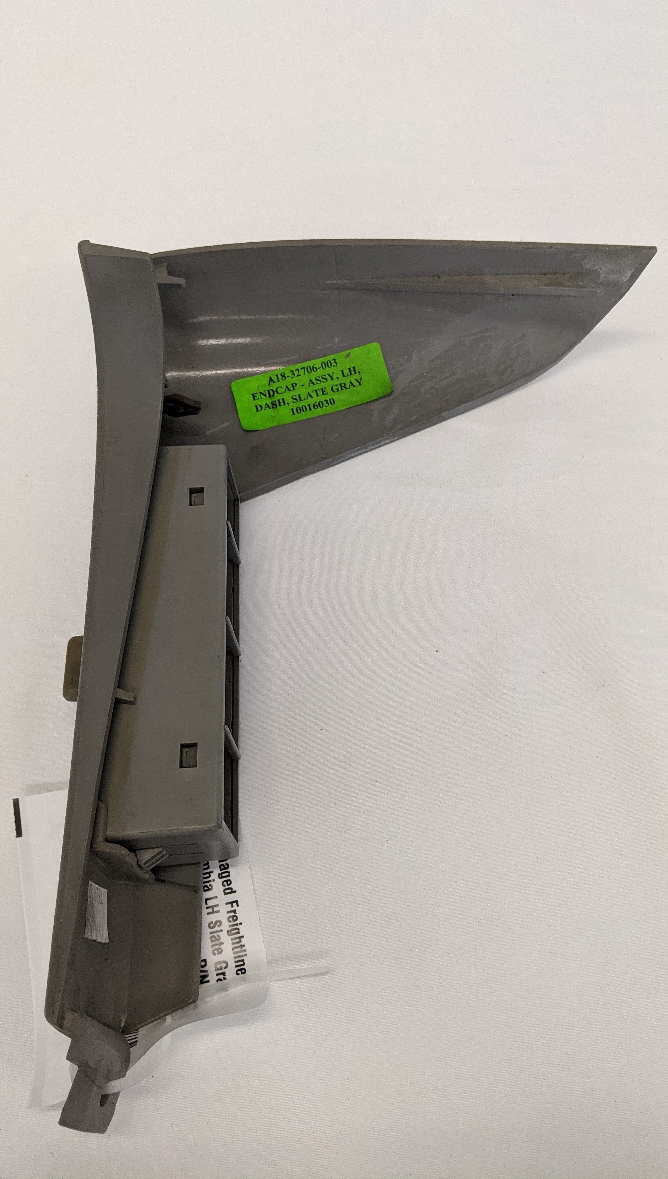 Damaged Freightliner Columbia LH Slate Gray Dash End Cap - P/N A18-32706-003 (10098356257084)