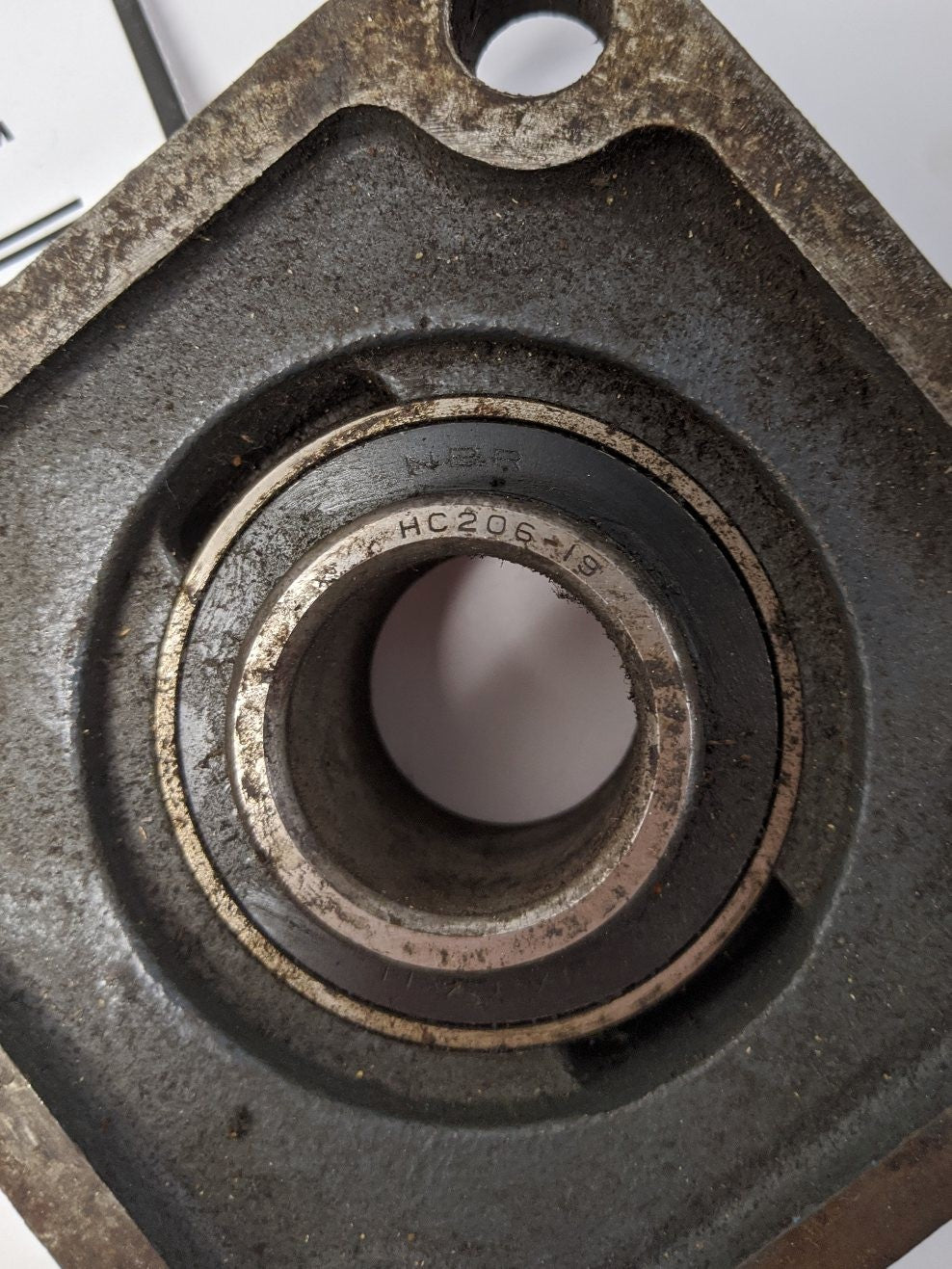NBR Locking Bearing w/ B&C 4 Bolt Flange  - P/Ns: HC206-19, NF206