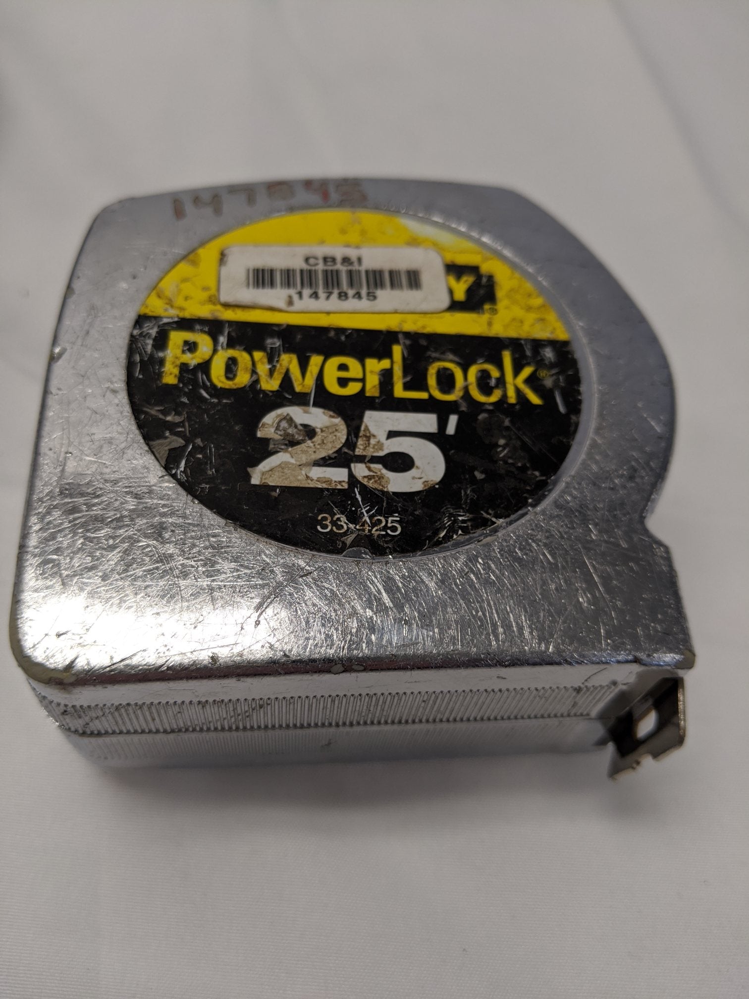 Stanley PowerLock Tape Measure 35 FT Lot of 2 - 1" Blade Belt Clip 33-425