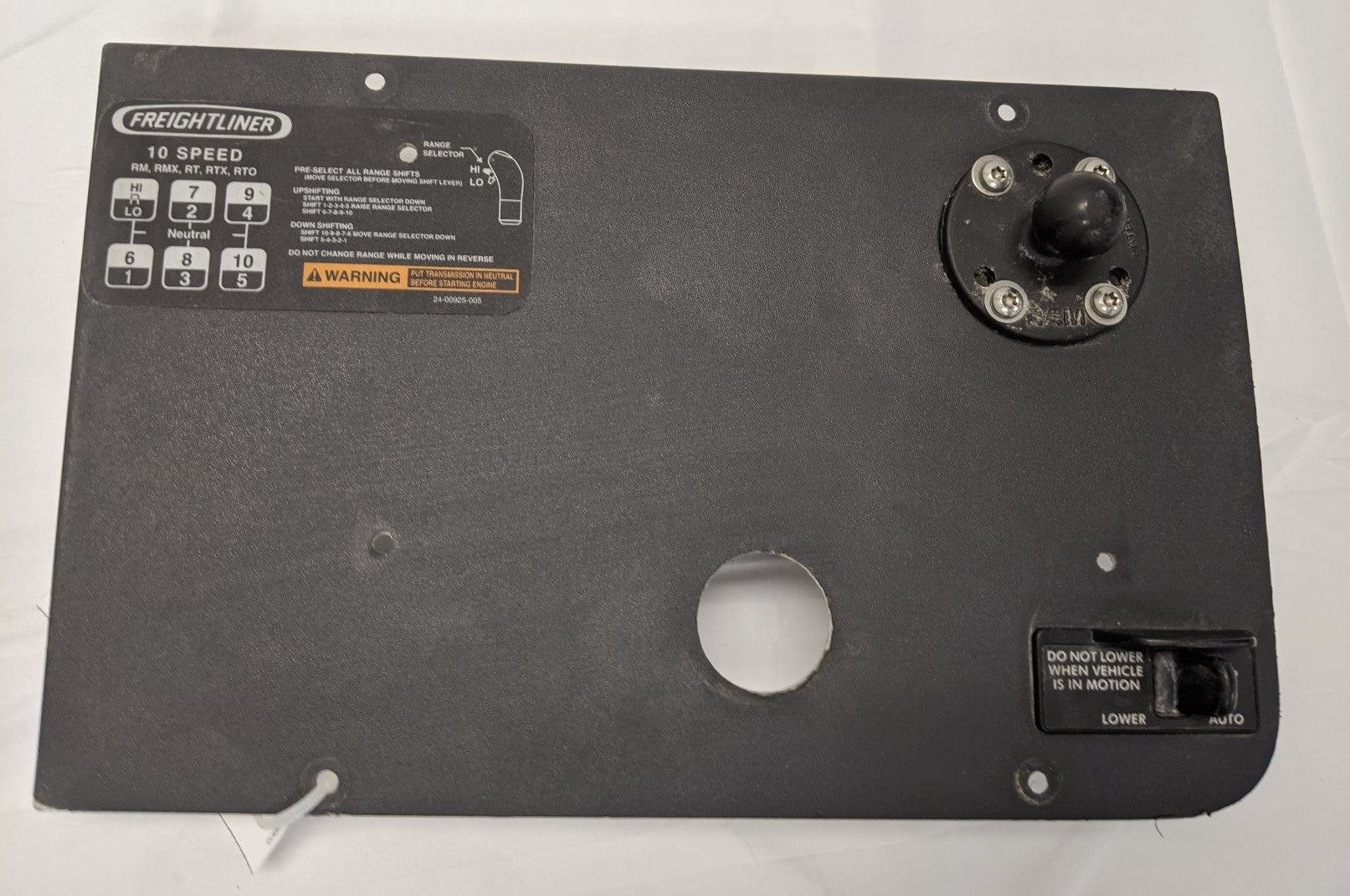 Used Freightliner Cascadia P3 Auxiliary Instrument Panel- P/N 22-60660-000