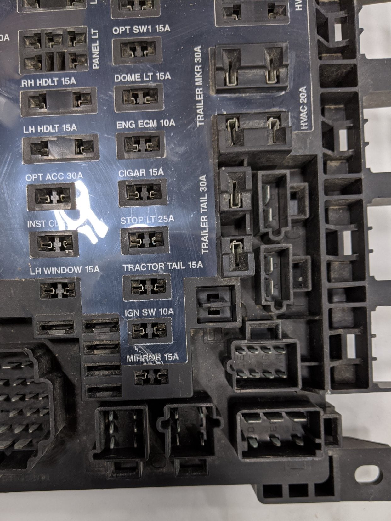 鉄道プレート A06-14672-002 Freightliner Circuit Cover Diagram Fuse