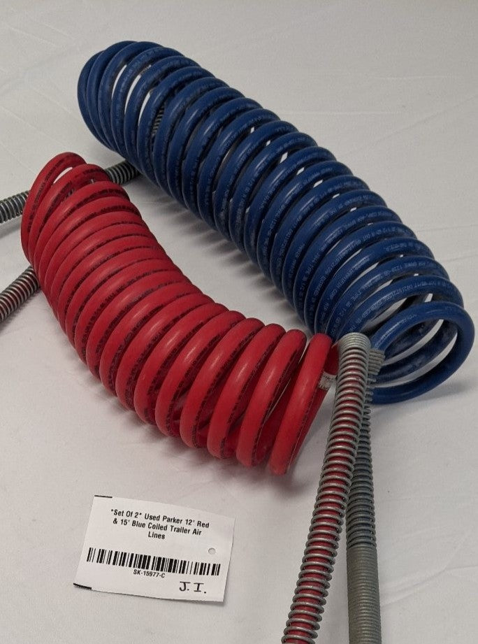 Parker 12' Red & 15' Blue Trailer Air Lines (A12-15880) - Set of 2