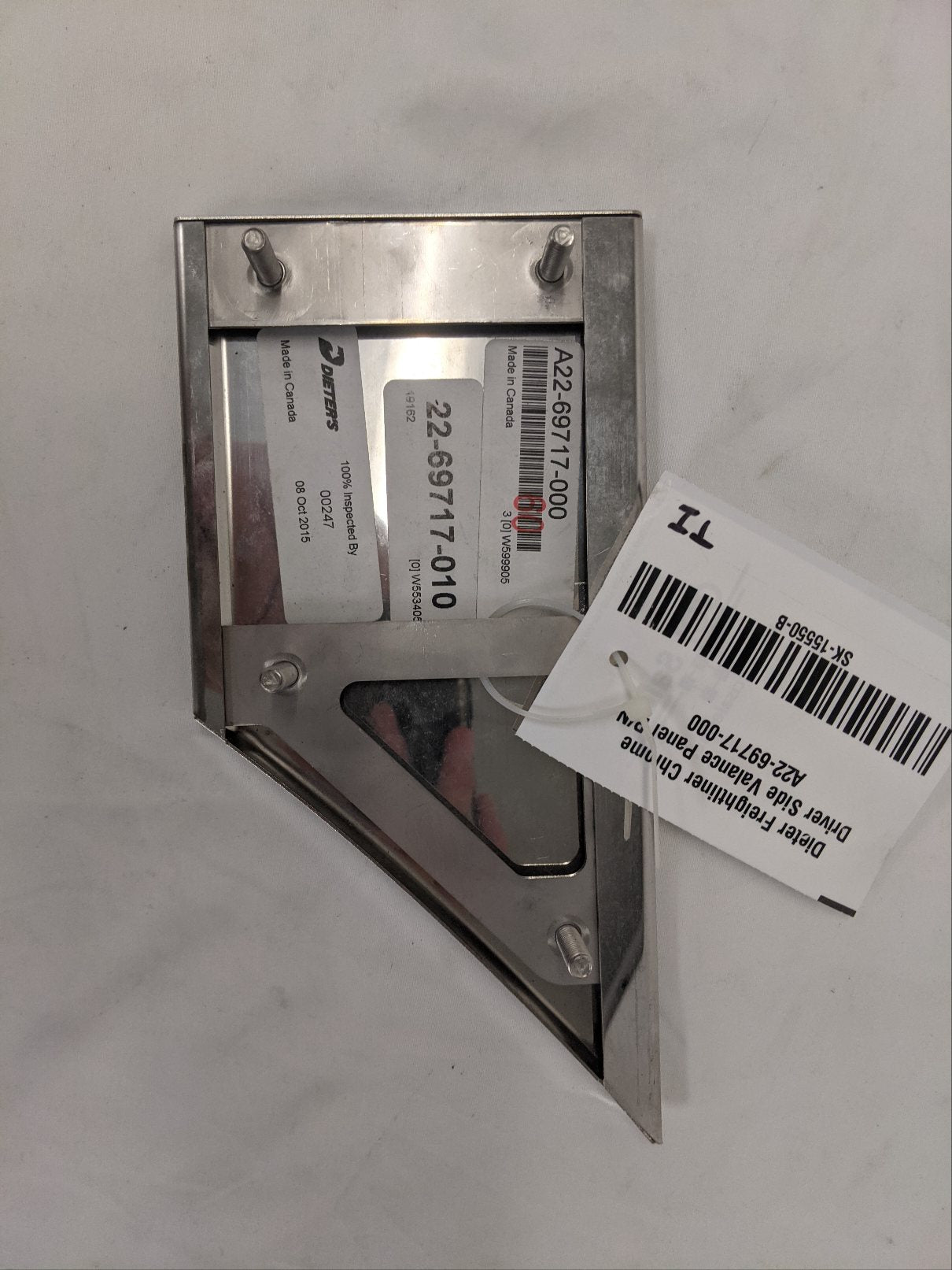 Dieter Freightliner Chrome Driver Side Valance Panel P/N  A22-69717-000