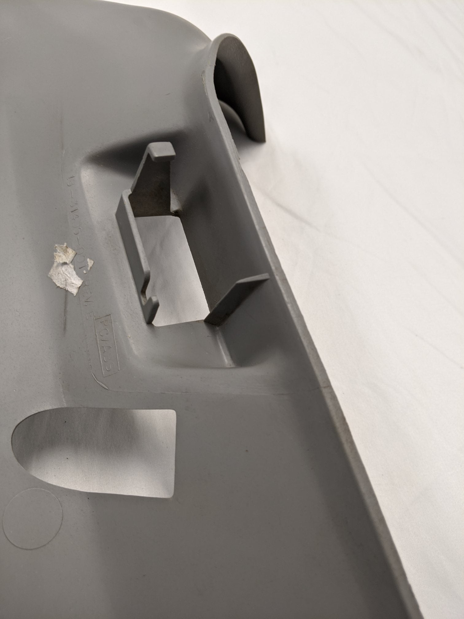 Used Freightliner RH Upper A-Pillar Cover Trim w/ Radar Mount - P/N 18-31405-001