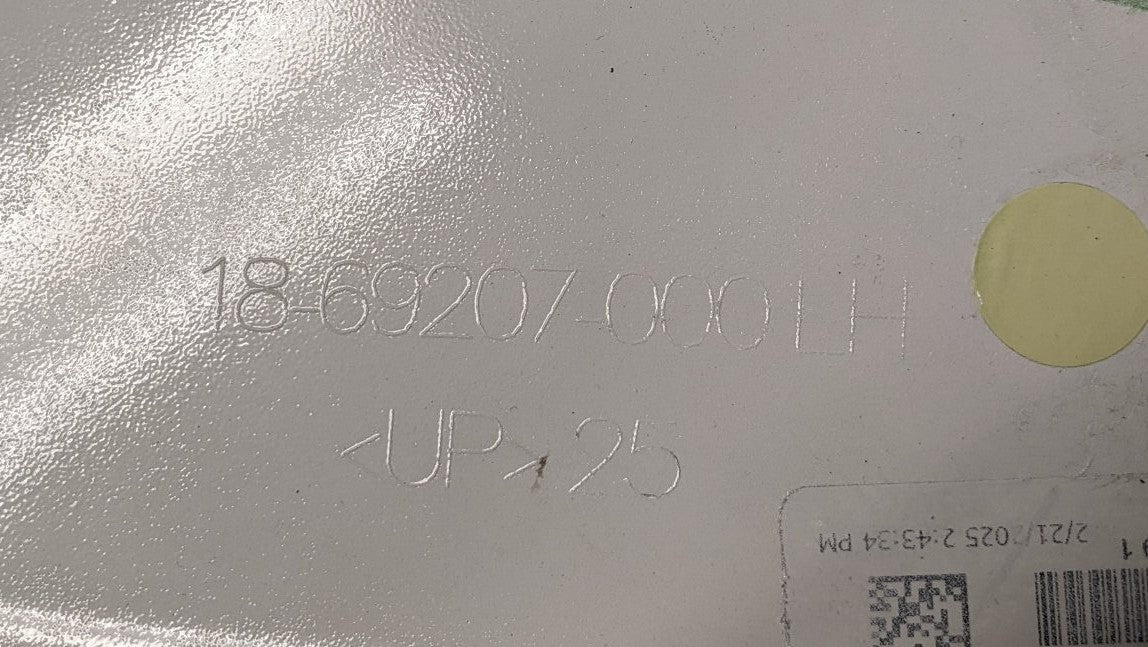 Freightliner M2 LH Under Cab Wheel Well Cover White 18-69207-000