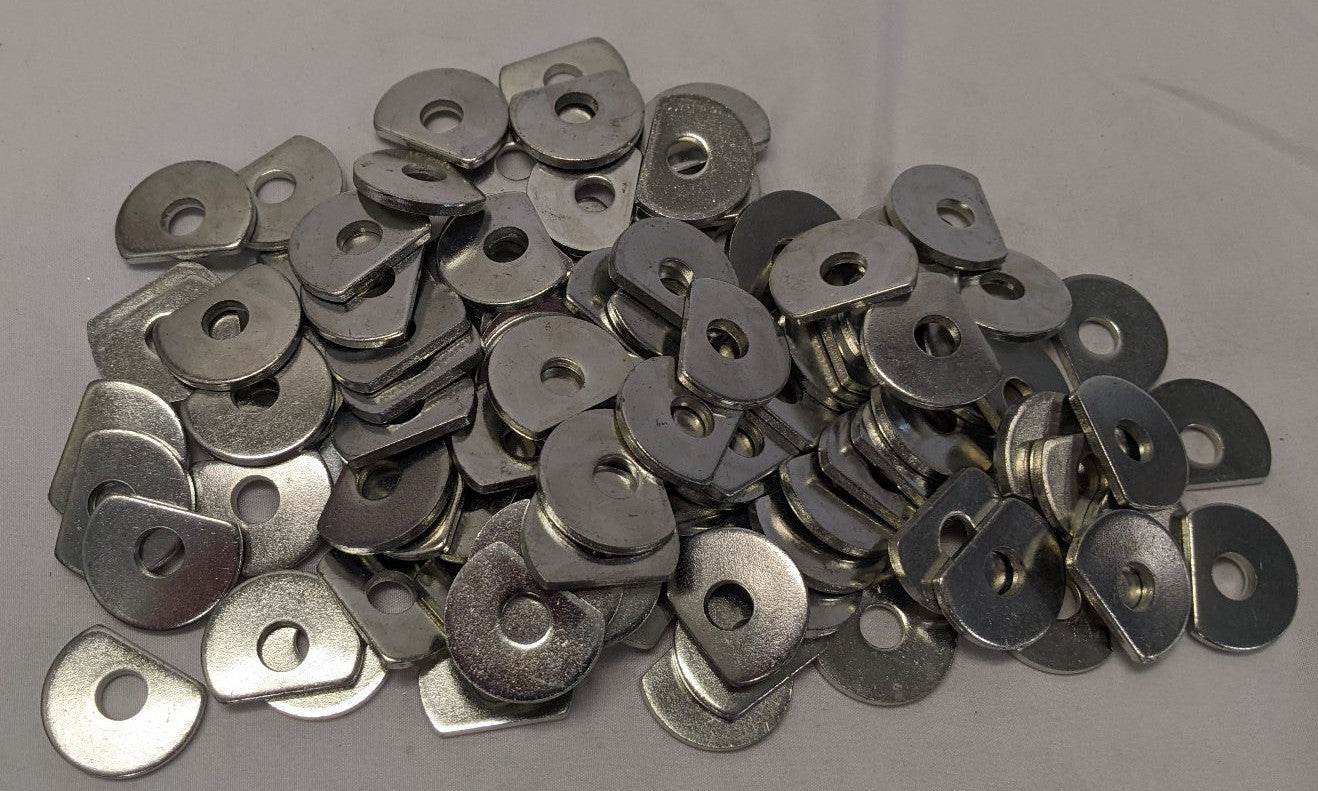 100 Zinc Plated Steel Cut Washers 5/16"