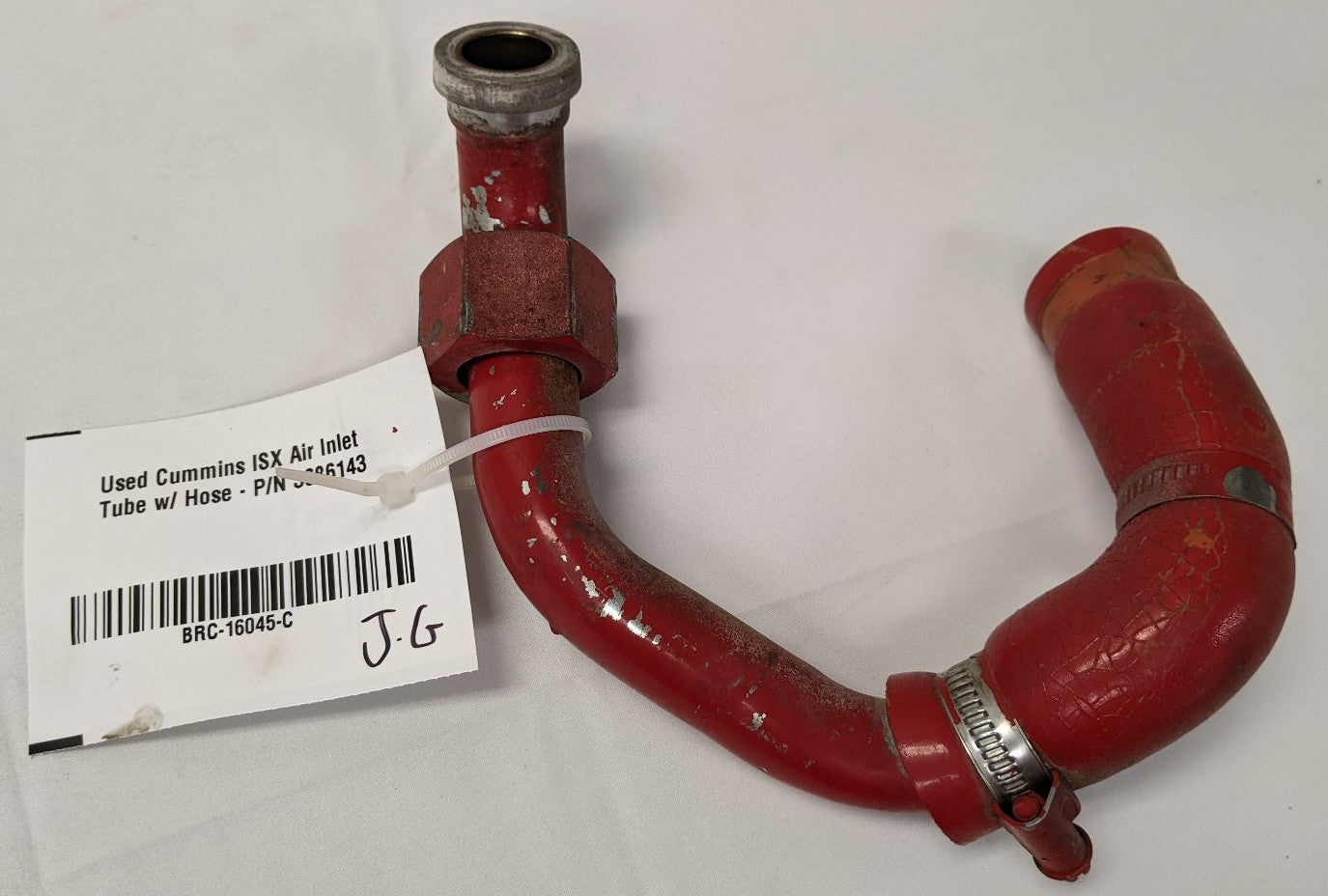 Used Cummins ISX 15 Steel Air Inlet Tube w/ Hose | P/N 3686143