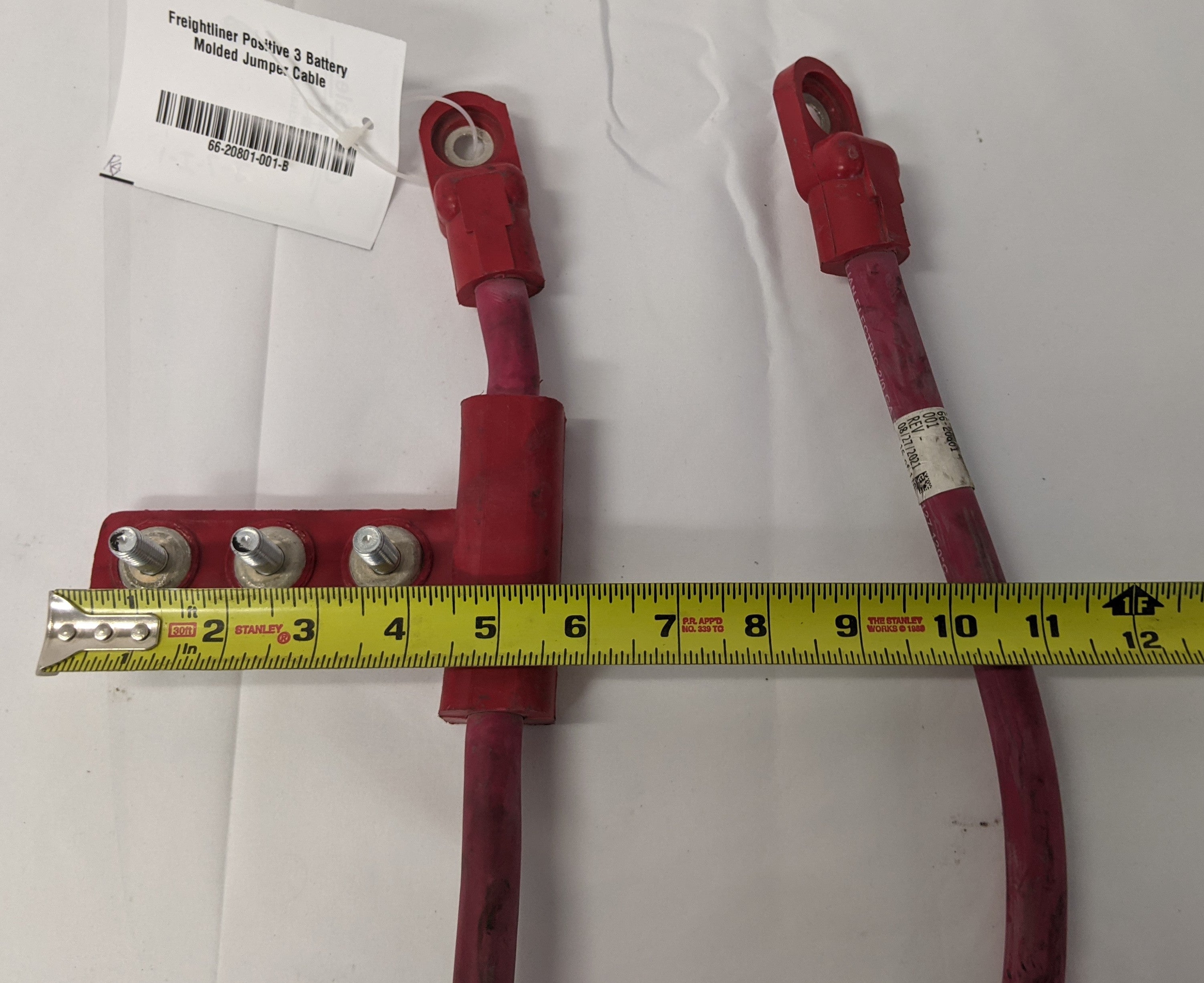 Freightliner Positive 3 Battery Molded Jumper Cable - P/N 66-20801-001 (8351760286012)