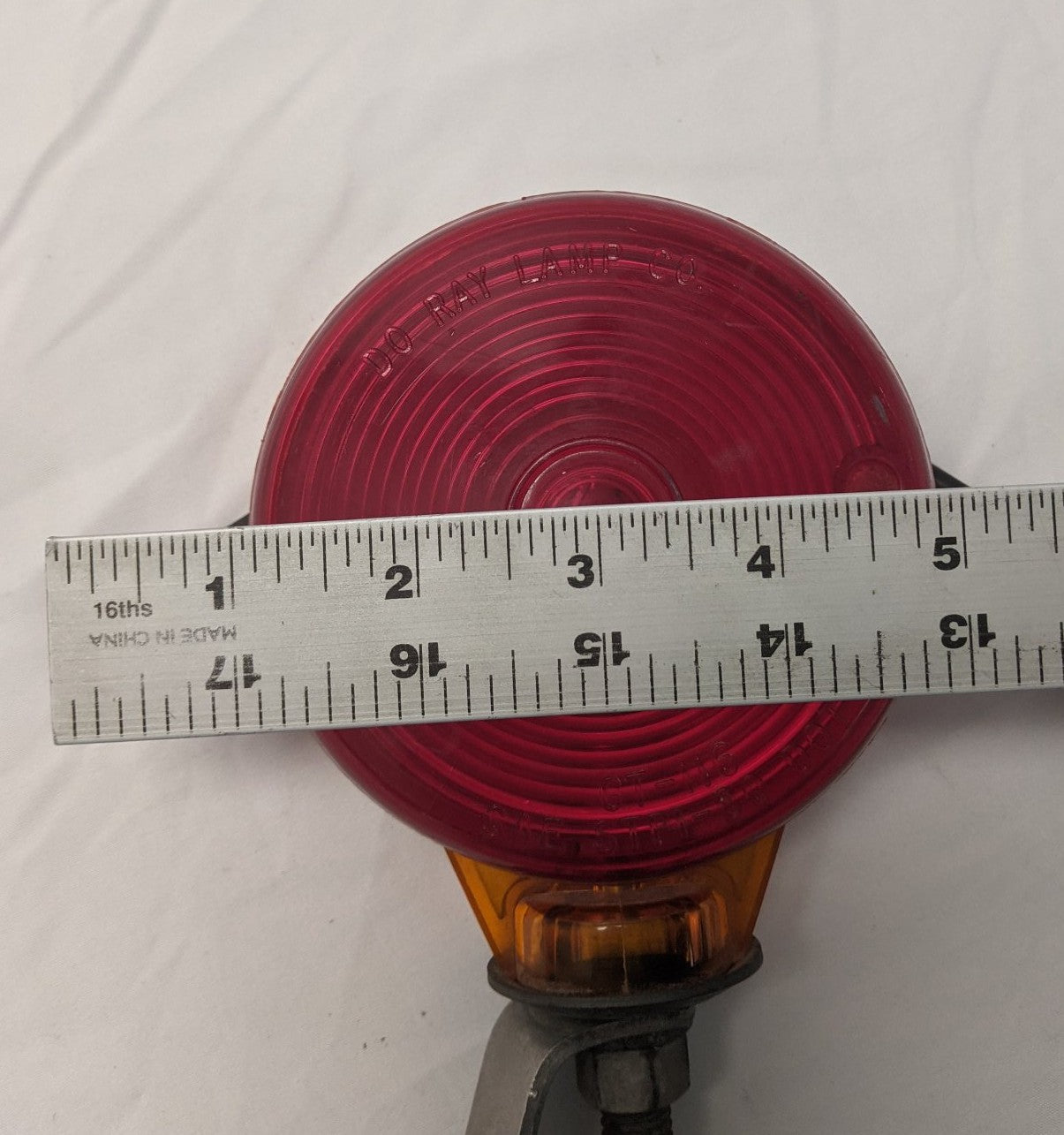 Used Truck-Lite Amber & Red Dual Face Pedestal Light - P/N GT-116