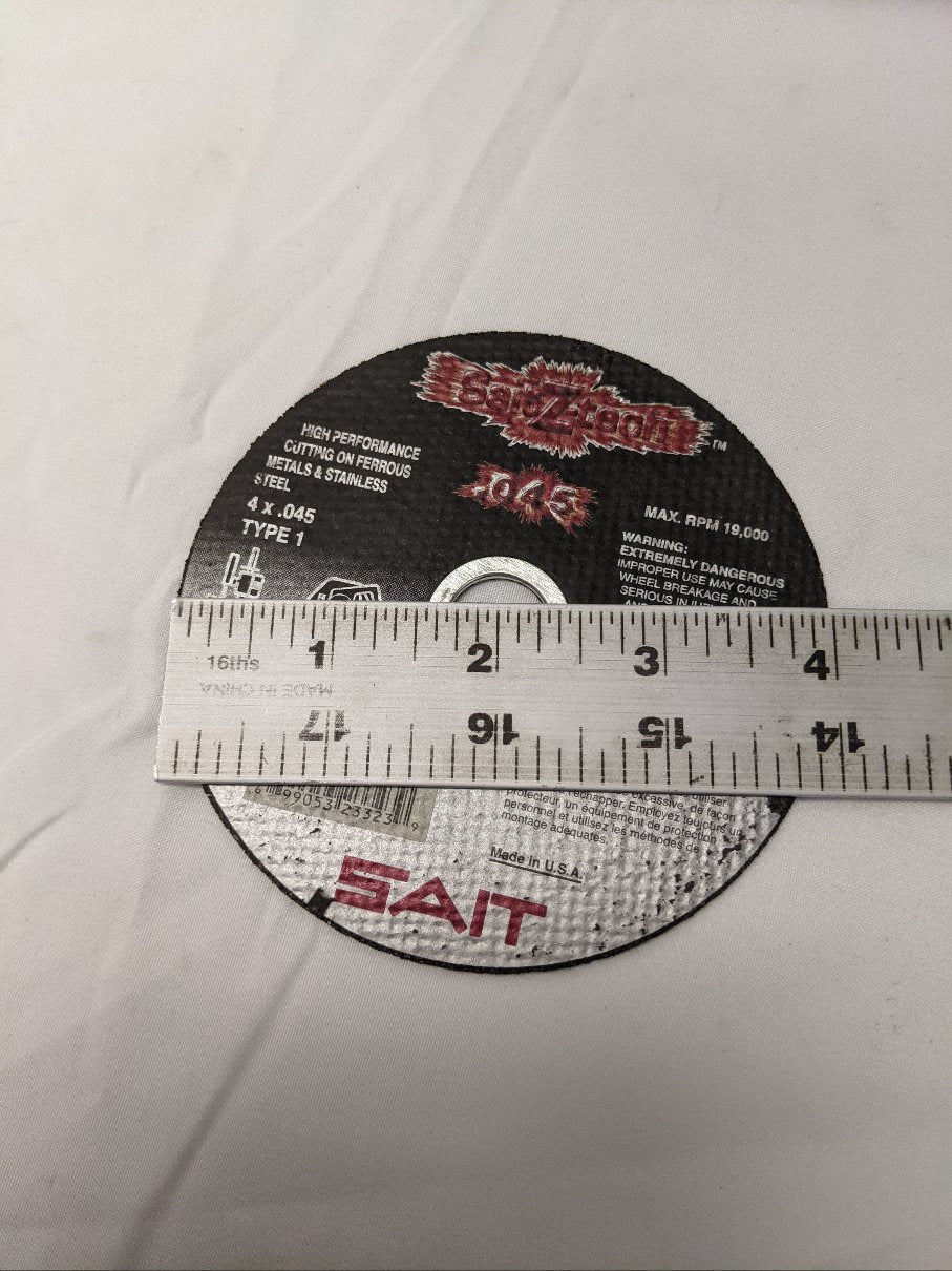 Sait Z-Tech 4" Cut-Off Wheels | Lot of 50 | 5/8" Arbor | 19,000 RPM | 23323