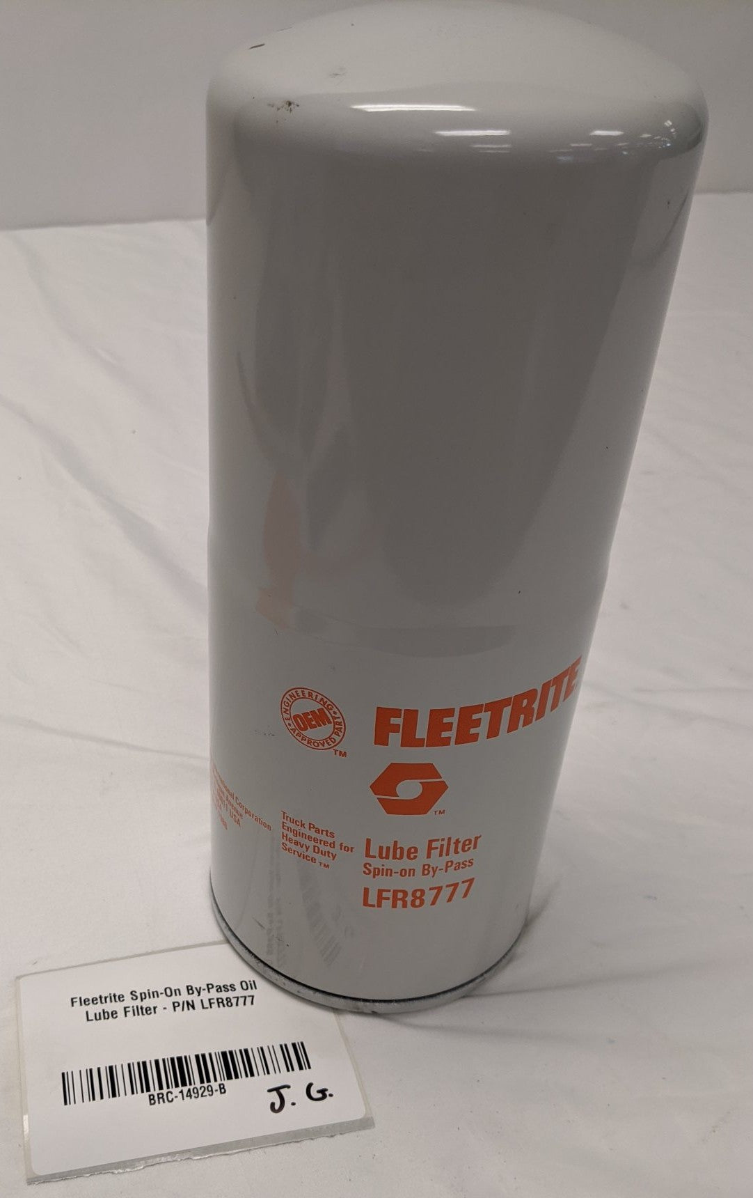 Fleetrite Spin-On By-Pass Oil Lube Filter - P/N LFR8777