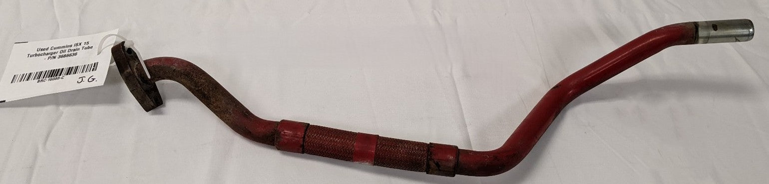 Used Cummins ISX 15 Turbo Oil Drain Tube | P/N 3686636