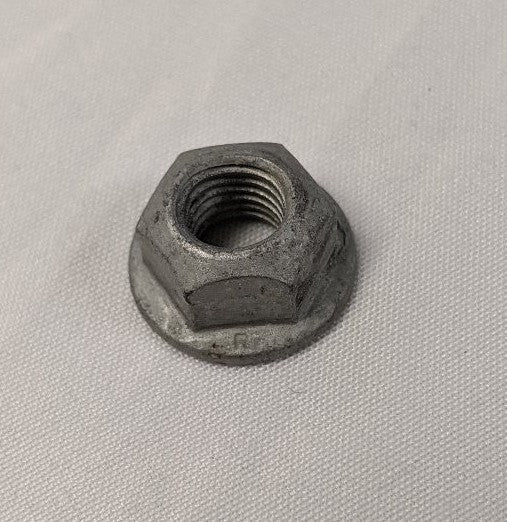 M8-1.25 Grade 8 Galvanized Flange Lock Nuts - Lot of 100 - Coarse Thread Steel Locknuts