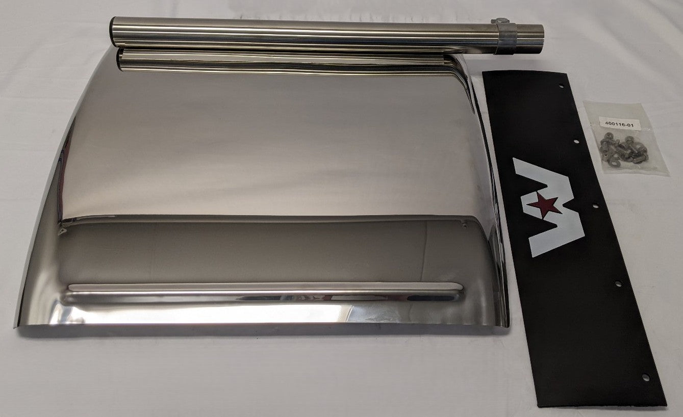 BettsHD Freightliner RH Stainless Quarter Fender SP241WS5