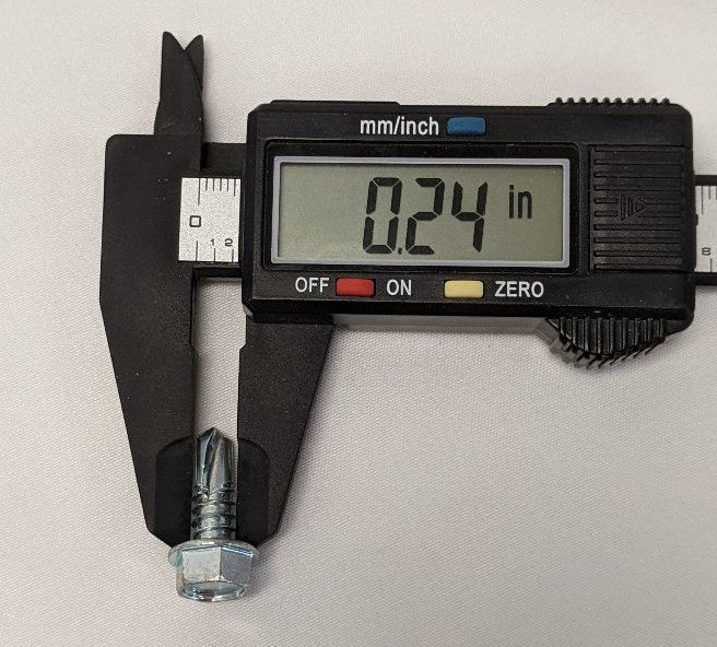 *Lot of 200* New 1/4" x 3/4" Full Thread Steel Hexagon Washer Self Tapping Screw