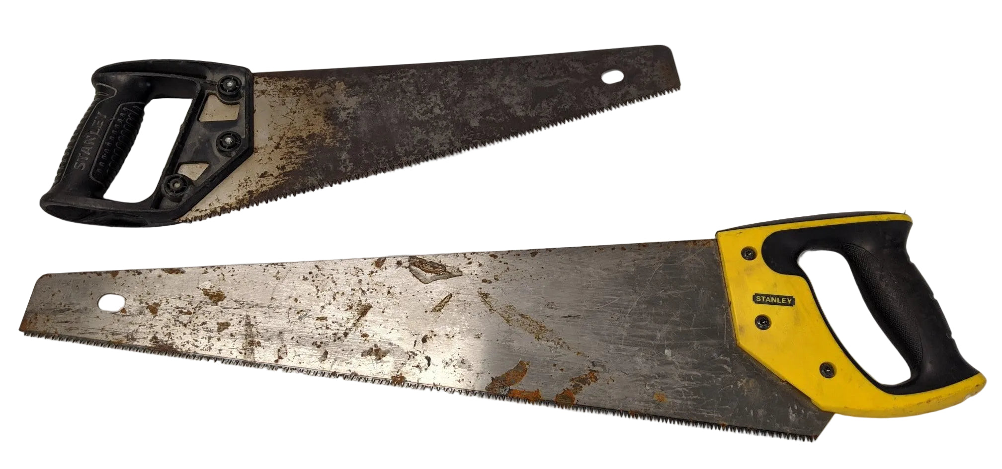 Stanley Hand Saw Set 20" & 15" Blade - Lot of 2